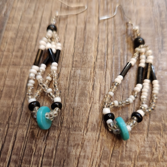 Native American Beaded Earrings - 6 Pairs Plus Bonus - Picture 7 of 7